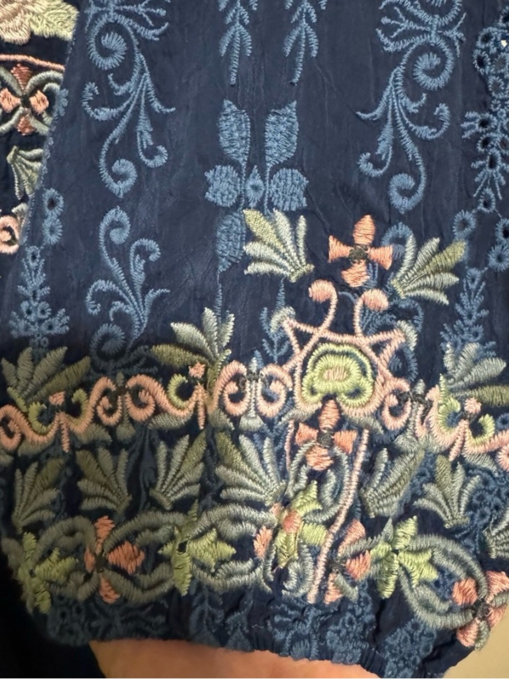 Johnny Was Vista Embroidered Blouse - Picture 4 of 5